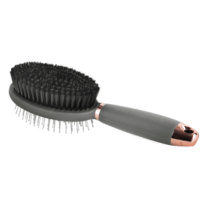 Cepillo doble con empuñadura de gel - gris