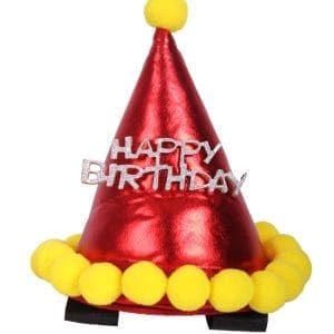 QHP Sombrero de Cumpleaños para Caballo Rojo