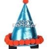 QHP Sombrero de Cumpleaños para Caballo Azul cielo
