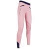 HKM Leggings de montar Starlight Rodillera de Silicona Rosa