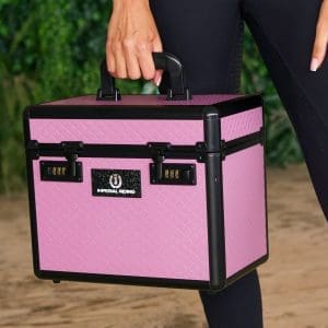 IMPERIAL RIDING Caja de Aseo Shiny pequeña ROSA/NEGRO