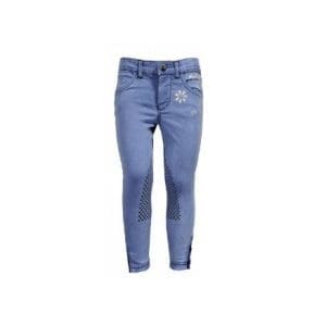 Wendy Denim Pantalones de Montar Rodillera Silicona